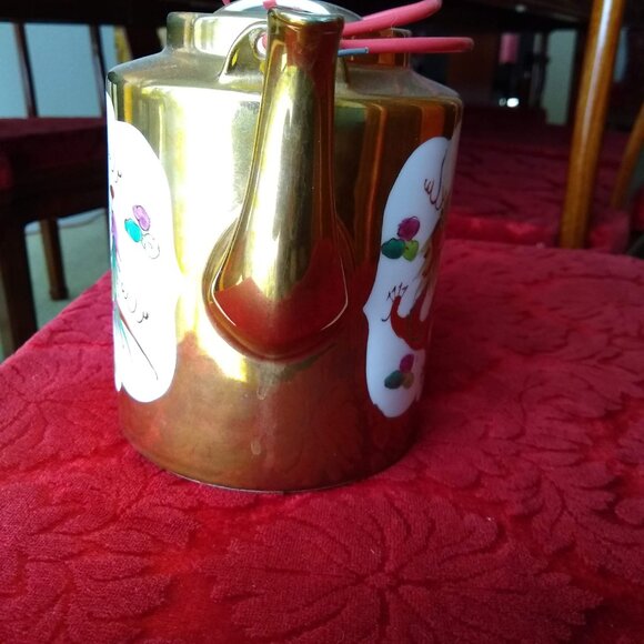 Vintage Chinese porcelain tea pot cups set dragon phoenix double happiness - Picture 9 of 13